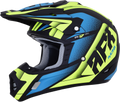 AFX FX-17 Helmet - Force - Matte Black/Green/Blue - 2XL 0110-5218