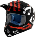AFX FX-17Y Helmet - Attack - Matte Black/Red - Medium 0111-1403