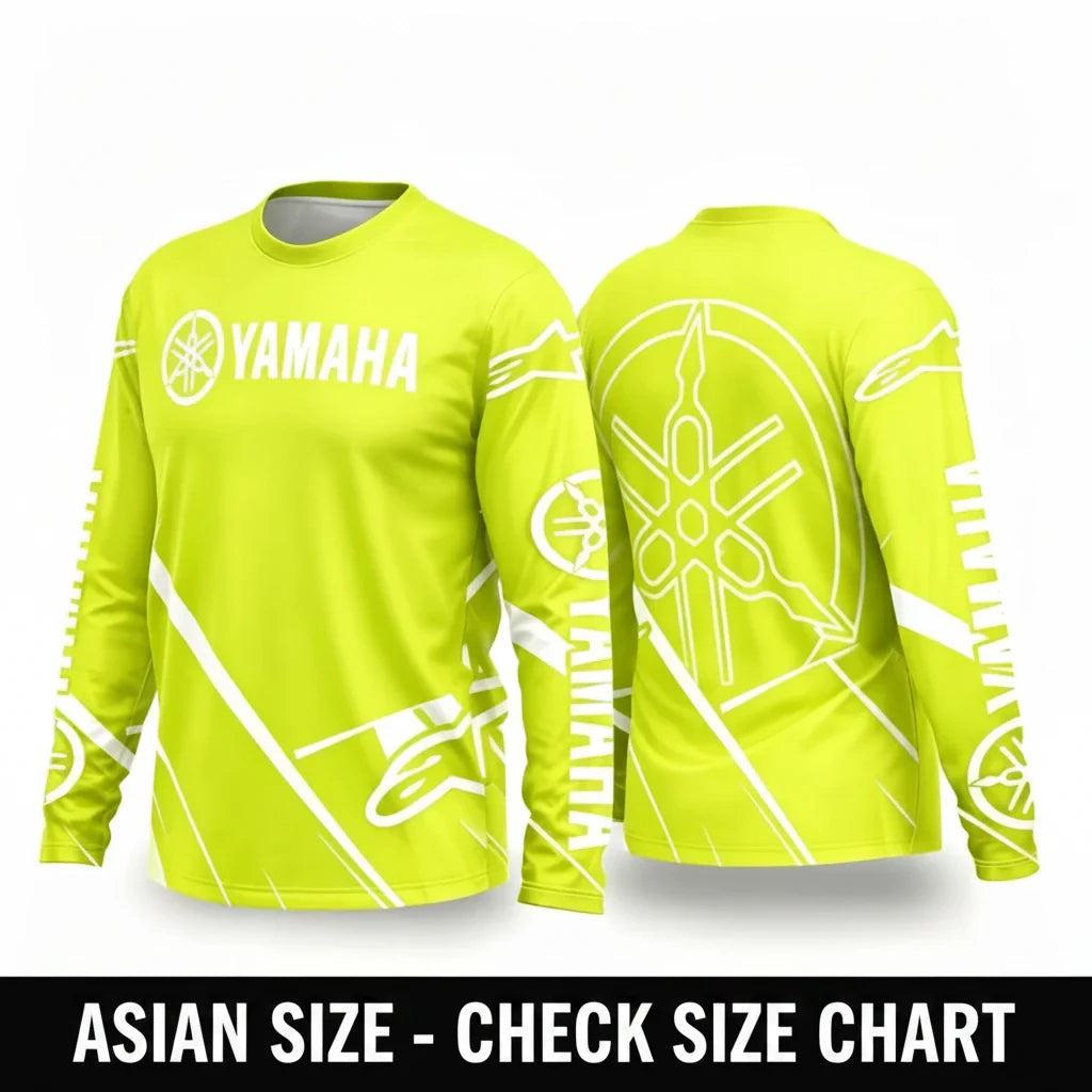Yamaha Summer Breathable Quick-Dry Motorcycle Riding Suit - Long Sleeve Off-Road Racing Gear for Men and Women