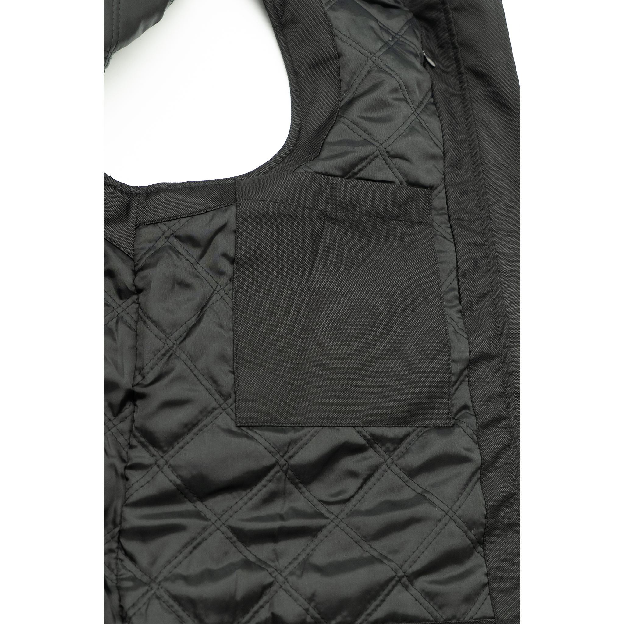 Blacktop Motorcycle Vest – Cordura® with Leather Pockets