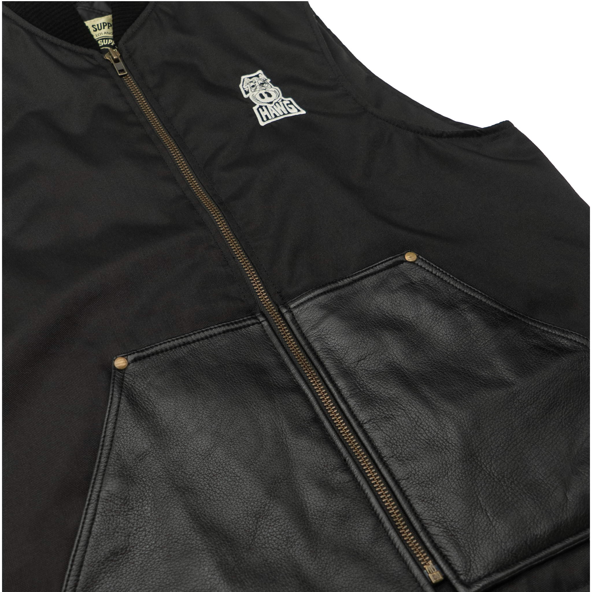 Blacktop Motorcycle Vest – Cordura® with Leather Pockets